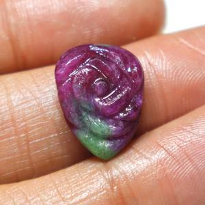 Cabujón de Zoisita Rubí Natural Tallado, Gema de Rubí Tallada a Mano, Piedra Suelta Lisa, Proveedor Mayorista para Joyería - Product Image 1