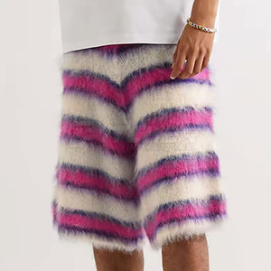 Pantalones Cortos de Mohair Premium para Hombre, Color Sólido, Tejido de Punto Suave, Secado Rápido y Ligeros, Ropa de Invierno - Product Image 3