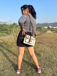 กระเป๋าถือสำหรับผู้หญิงหนังวัวแท้กระเป๋าสตางค์ดีไซน์ใหม่กระเป๋าสะพายข้างแบบลำลองมีสไตล์กระเป๋าหนังแท้ตะวันตก - Product Image 2