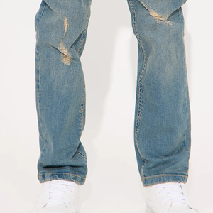 Pantalon en jean décontracté pour garçons, style urbain, avec poches, personnalisable avec logo, collection 2026, vente en gros, prix abordable - Product Image 6