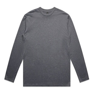 Unisex Soft Brushed Cotton <b>Long</b> Sleeve <b>Tee</b> <b>Shirt</b> Minimalist High-Comfort Crew Neck Base Layer Full Sleeve T <b>Shirt</b> - Product Image 5
