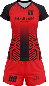 ชุดวอลเลย์บอล SpikeStorm Pro รุ่น AeroSpike Elite ชุดวอลเลย์บอล ThunderHit พรีเมียม ผลิตจากโพลีเอสเตอร์ 100% พิมพ์ลายแบบ Sublimation ทั้งตัว - Product Image 2