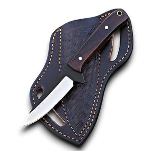 Cuchillo Táctico Compacto de Hoja Fija, Mango de Madera de Palisandro, Hoja de Acero Inoxidable Forjada a Mano con Punta Caída, 8 Pulgadas de Largo, OEM/ODM Disponible - Product Image 1