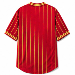 Chemise de baseball rayée rouge pour femmes NSPDK, manches courtes, boutonnée, décontractée, chemise pour femmes NSPDK - Product Image 6