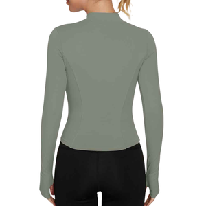 Chaqueta Deportiva con Cierre Completo para Mujer, Chaqueta de Entrenamiento Elástica, Estilo de Vida Activo, Fabricante Mayorista, Ropa Deportiva Personalizada - Product Image 2