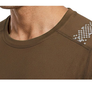 Camiseta Deportiva para Hombre, Ajustada, Reflectante, 100% Poliéster, Manga Corta, para Gimnasio, Secado Rápido, Compresión - Product Image 3