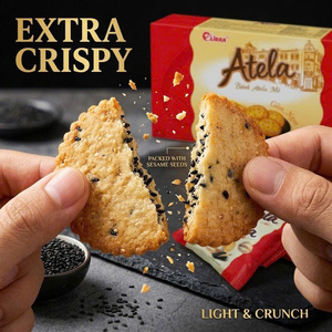 Ready To Offer Best Samples | Natural Ingredients Crispy Sesame Crackers 150g <b>Sweet</b> Biscuit Snack ODM Export Standard - Product Image 1