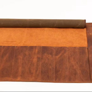 Estuche para Cuchillos de Cuero Genuino de Calidad, Resistente a Olores, Duradero y Ligero, Bolsa de Almacenamiento para Cuchillos de Chef, Organizador Profesional de Herramientas Culinarias - Product Image 1