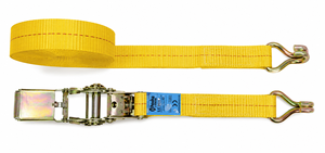 Sangle de fixation à cliquet Provina 25 mm en polyester avec poignée à crochet plat, durable, 3 m, 1000 kg, pour cargaison sécurisée RS251000YJ - Product Image 6
