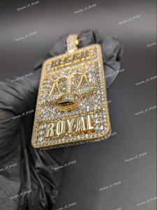 Collar con Colgante de Nombre Personalizado, Estilo HipHop, Joyería Brillante con Diseño de Balanza de la Justicia, Aspecto de Diamante Moissanite, para Amantes de la Moda - Product Image 4