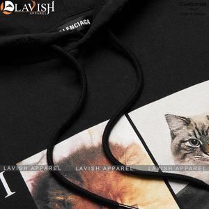 เสื้อฮู้ดผู้ชายคุณภาพสูง พิมพ์ลาย แฟชั่นลำลอง สไตล์สวมหัว รับผลิตตามสั่ง พร้อมปักโลโก้ ระบายอากาศได้ดี เหมาะสำหรับฤดูหนาว มีปกคลุมศีรษะ - Product Image 5