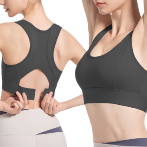 Soutien-gorge de sport pour femme en tissu rembourré sans couture imprimé de haute qualité, idéal pour le yoga, la gym et l'entraînement - Product Image 3