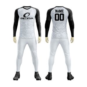 Ensemble de maillot de gardien de but de football 2026 avec rembourrage et motif tribal, uniforme de sport pour gardien de but, kit de gardien de but comprenant un maillot et un short - Product Image 1