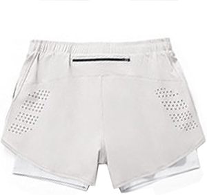Custom Logo Men's Double <b>Layer</b> Printed Spandex/Cotton <b>Mid</b> Waist Drawstring Closure Pockets Breathable Sports Athletic Shorts - Product Image 3