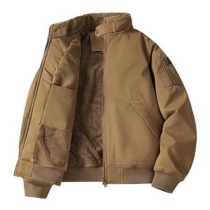 <b>Men</b> 2026 Winter New <b>Fleece</b> <b>Thick</b> Warm <b>Jacket</b> <b>Men</b> Fur Casual Windproof Coat <b>Men</b> Autumn Outwear Fur Collar - Product Image 4