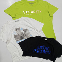 T-shirt uni d'été moulant pour femme, extensible, confortable, respirant, en polyester, à manches courtes, pour le sport, en stock