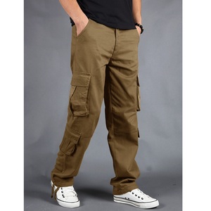 กางเกงคาร์โก้ผ้าแคนวาสเอวสูงสำหรับผู้ชายแบบสั่งทำพิเศษ สีกากี หนัก ทนทาน มีหลายกระเป๋า จากบังกลาเทศ - Product Image 3