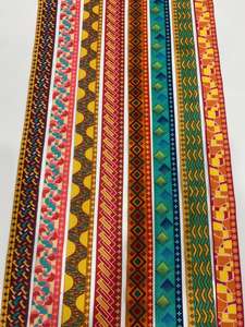 Encaje con estampado digital elegante y colores vibrantes, perfecto para bordes de sarees, kurtis y vestidos. - Product Image 2