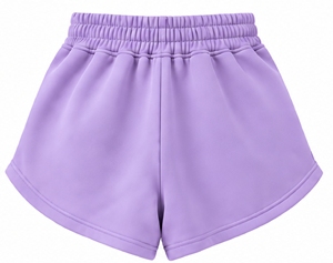 Shorts de sport pour femme Index, violet, taille haute, élastique, respirant, tricoté, avec poches, logo sur la jambe droite, style sportif - Product Image 2