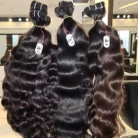 Meilleures extensions de cheveux humains Remy indiens bruts non traités, provenant de l'usine du sud de l'Inde, prix de gros abordables SMVIMPEX 100g Weave