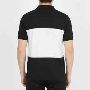 Wholesale 100% Cotton Solid Knitted Short Sleeve Men's for Shirt Oversized Drop Shoulder Custom Embroidered Logo Streetwear Hip - Product Image 3