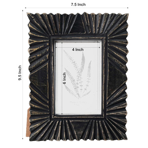 Marco de Fotos de Madera con Acabado Antiguo, Decoración Tradicional Hecha a Mano para el Hogar y la Oficina - Product Image 3