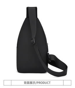 Bolso bandolera para hombre, mochila cruzada, mochila de viaje, tela duradera con múltiples compartimentos con cremallera, diseño elegante - Product Image 2