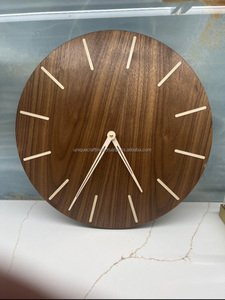 นาฬิกาแขวนไม้สไตล์มินิมอลแบบโมเดิร์นพร้อมการเคลื่อนไหวแบบเงียบและการออกแบบทางเรขาคณิตที่เป็นเอกลักษณ์สำหรับการตกแต่งบ้านและสำนักงานที่หรูหราขายส่ง - Product Image 6