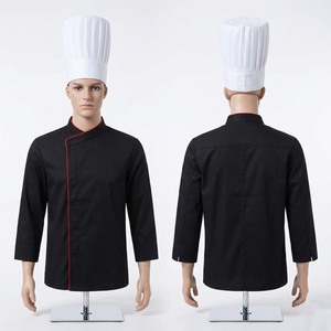 Premium 240 GSM Cotton Blend Burgundy Chef Cap Multi Panel Design Custom Embroidery Print Logo <b>Kitchen</b> Hat - Product Image 4