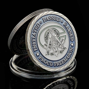 Moneda Masónica Personalizada de Plata con la Leyenda 'Fe, Esperanza, Caridad: Haciendo de Buenos Hombres a Mejores', Moneda Masónica - Product Image 5