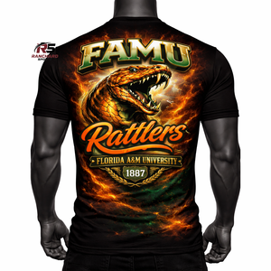 OEM Custom FAMU Logo T-Shirt Manufacturer in Pakistan | High Quality Cotton Printing Apparel Supplier HBCU club <b>tshirts</b> - Product Image 3