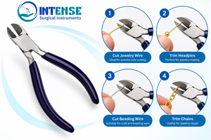 Pince coupante professionnelle en acier inoxydable pour bijoux, outil de coupe latérale de précision avec poignée ergonomique pour la bijouterie - Product Image 4