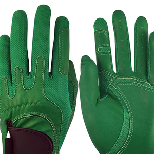 Luxury Sports Unisex Golf Gloves <b>Velcro</b> <b>Strap</b> Closure Type Lightweight Non Slip Breathable Genuine Leather With Custom Color - Product Image 6