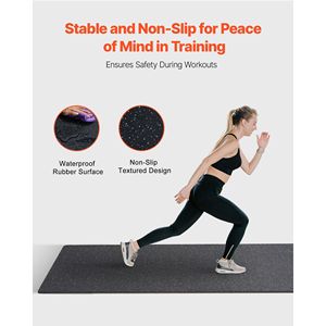 Tapis de sol de gym épais de 0,56 pouce, 6 dalles, revêtement en caoutchouc, mousse EVA, 25 po x 25 po, revêtement de sol protecteur, couverture de 25 pi², 1 niveau - Product Image 4