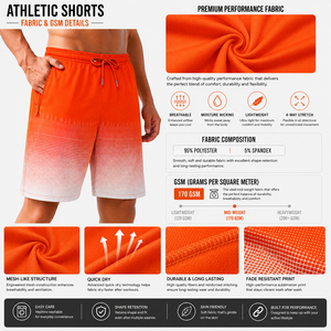 New Custom Design Sublimated Waterproof Elastic Waist Solid <b>Men's</b> Board Shorts Swimming Shorts <b>Trunks</b> Pockets 4 Way Stretch - Product Image 4