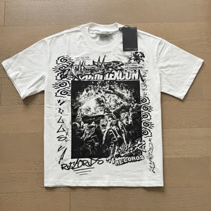 เสื้อยืดพิมพ์ลายแขนสั้นสีดำสำหรับผู้ชาย Three Fs The Archangel สไตล์สตรีท ทรงปกติ ผ้าคอตตอนเจอร์ซีย์ คอกลม - Product Image 5