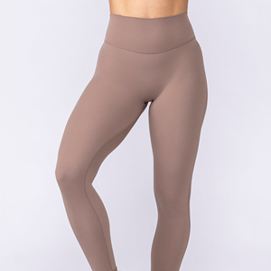 Legging de sport pour femme avec logo personnalisé, taille basse, effet froncé aux fesses, sans couture, pour la gym, le fitness et le yoga - Product Image 1