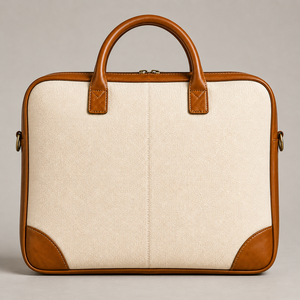 Floral Eco-Friendly Durable Jute Large Capacity <b>Laptop</b> <b>Backpack</b> Briefcase Convertible Business Bag Canvas Zipper Office College - Product Image 6