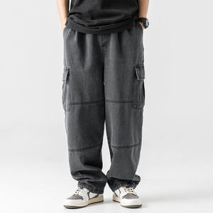 Jeans Vintage de Moda Urbana, Lavados, Holgados y Extra Grandes para Hombre, Venta al Por Mayor, Jeans Desgastados para Hombre - Product Image 4