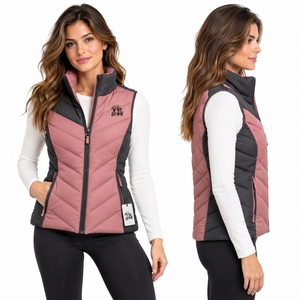 <b>Women</b> Puffer <b>Vest</b> Water Resistant Quilted <b>Vest</b> Warm Insulated Material Lightweight Comfortable <b>Winter</b> Outdoor Wear OEM - Product Image 4