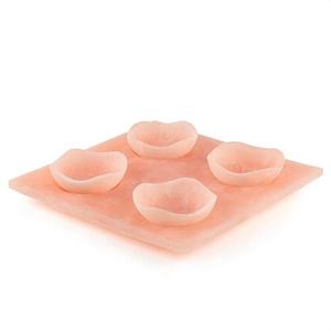 Ensemble de service de mariage élégant et fait main en résine époxy polie de luxe, écologique, par AMG Exports, 4 bols coordonnés et plateau, compatible lave-vaisselle - Product Image 1