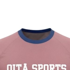 Camiseta Deportiva Unisex de Netball en Rosa Polvoriento y Gris, Sublimada, de Poliéster, Manga Corta, Uniforme para Equipos Deportivos - Product Image 3