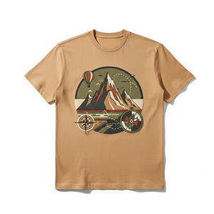 เสื้อยืดผู้ชายพิมพ์ลายพัฟโฟม3D เสื้อยืดวินเทจโอเวอร์ไซส์ - Product Image 1