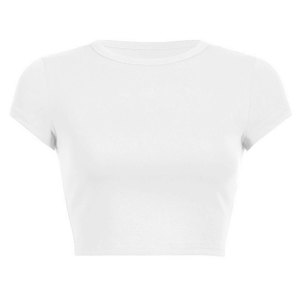 Women's 100% Cotton Baby Tee Fitted Heavy Cotton Thick T <b>Shirt</b> <b>Y2K</b> Streetwear Premium Basics Plain Top Custom OEM Wholesale - Product Image 1