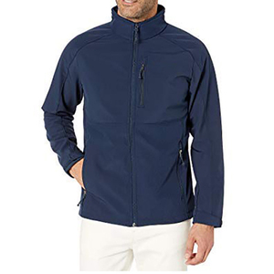 OEM Lightweight <b>Men</b>_s Softshell <b>Jacket</b> Custom Design High Neck Zip-up Street Style Windproof Waterproof <b>Long</b> Length Front Logo - Product Image 5