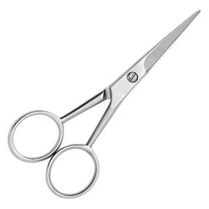 Ciseaux de barbier professionnels, ciseaux à cheveux en acier inoxydable, lame droite, soin des ongles, pour gauchers, durables - Product Image 1