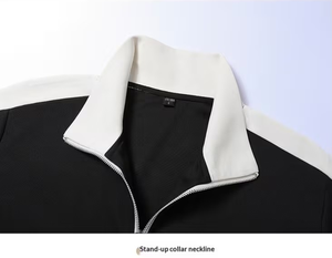 Fashionable Men's Winter Sports Jacket with Turn-down Collar Zipper 100% Cotton Fleece Solid Design bangladesh manufactures - Product Image 3