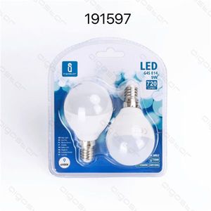 Lampadina Led G45 E14 9W 6400K Luce bianca fredda 720Lm Luce a risparmio energetico - Product Image 1