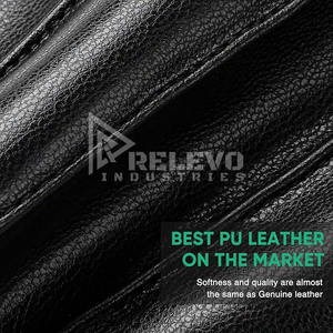 Gants unisexes en cuir PU, chauds, thermiques, compatibles écran tactile, séchage rapide et respirants, doublure en laine pour la conduite et la moto - Product Image 2