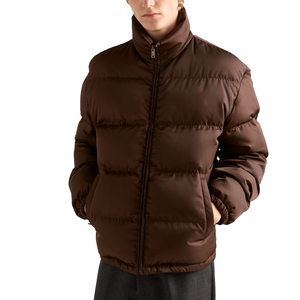 Veste d'hiver légère en duvet d'oie avec capuche en nylon recyclé de qualité supérieure pour hommes, manteau matelassé pour l'extérieur, fabricant OEM - Product Image 4